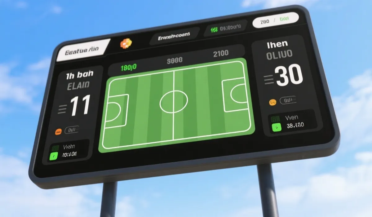 比分直播界面示意图